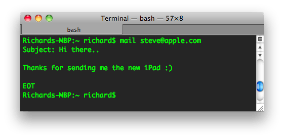 terminal mail