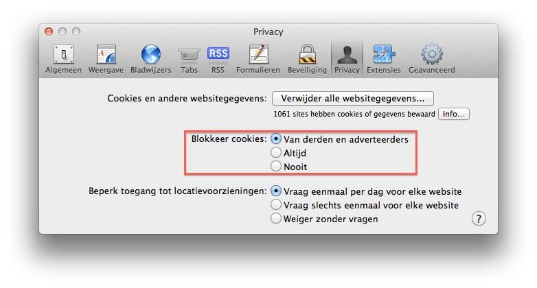 Ook is het heel belangrijk dat de tijdinstellingen goed staan op je Mac. Ga naar  ▸ Systeemvoorkeuren… ▸ Datum en Tijd ▸ Tijdzone.