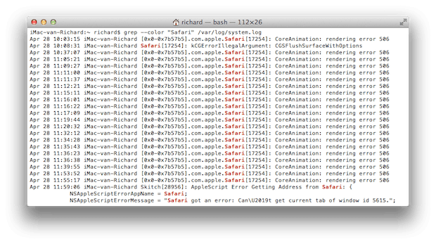 terminal greb color