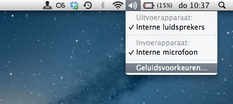extra menubalk opties in os x