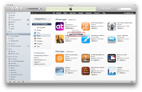 deel twitter itunes