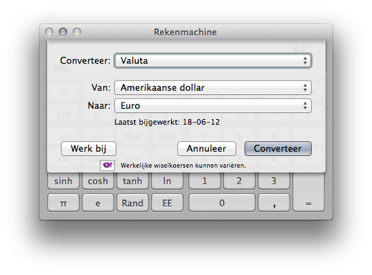 rekenmachine valuta