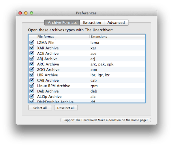 unarchiver