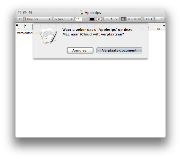 verplaats naar icloud