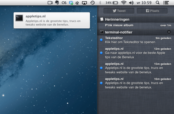 Terminal noti
