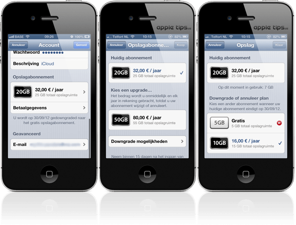 iCloud abo