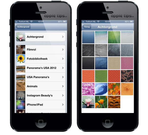 achtergrond ios6