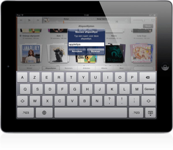 afspeellijst ipad