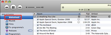 itunes-bibliotheek