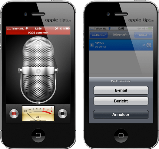 Voice Memo's versturen met behulp van iMessage - appletips