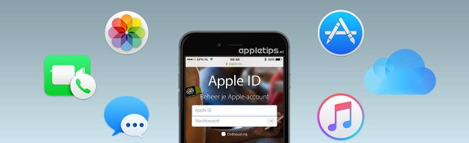 Apple ID met diensten zoals Apple Music, iCloud-fotobibliotheek, etc.