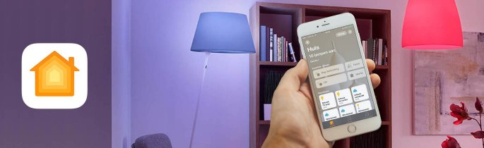 woning app ios 10 voorbeeld met Hue lampen
