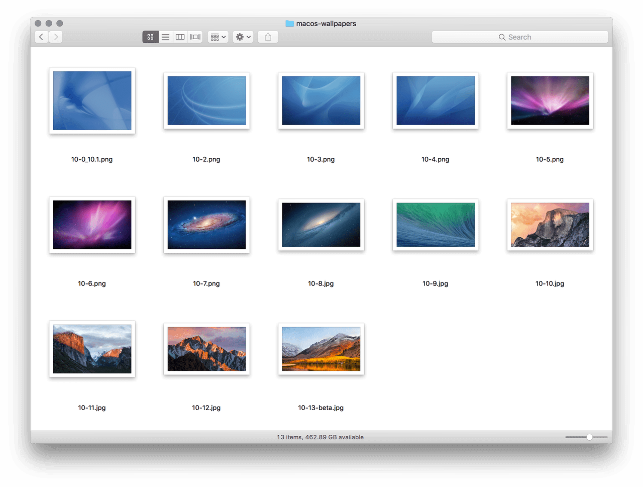 Alle wallpapers van Mac OS X 10.0 Cheetah tot High Sierra - appletips